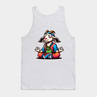 Funny goat yoga Tank Top